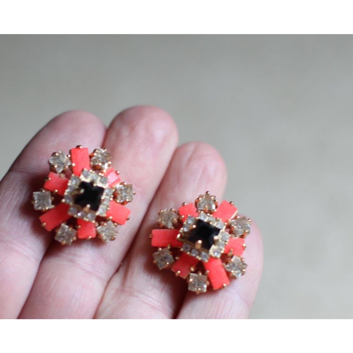 Kate Spade Space Age Floral Statement Earrings Pink Studs