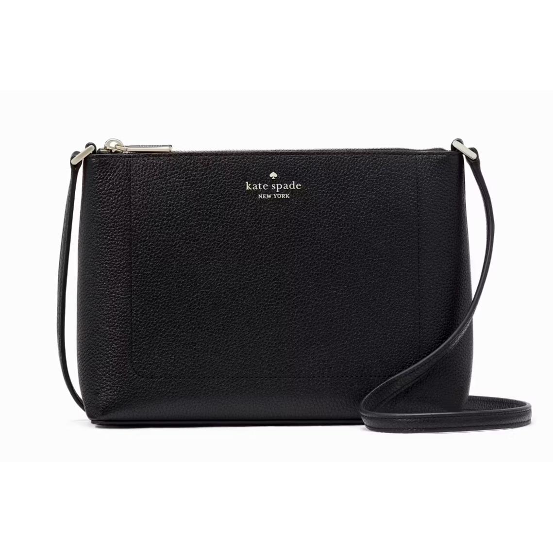 New Kate Spade Leila Crossbody Pebble Leather Black with Dust Bag