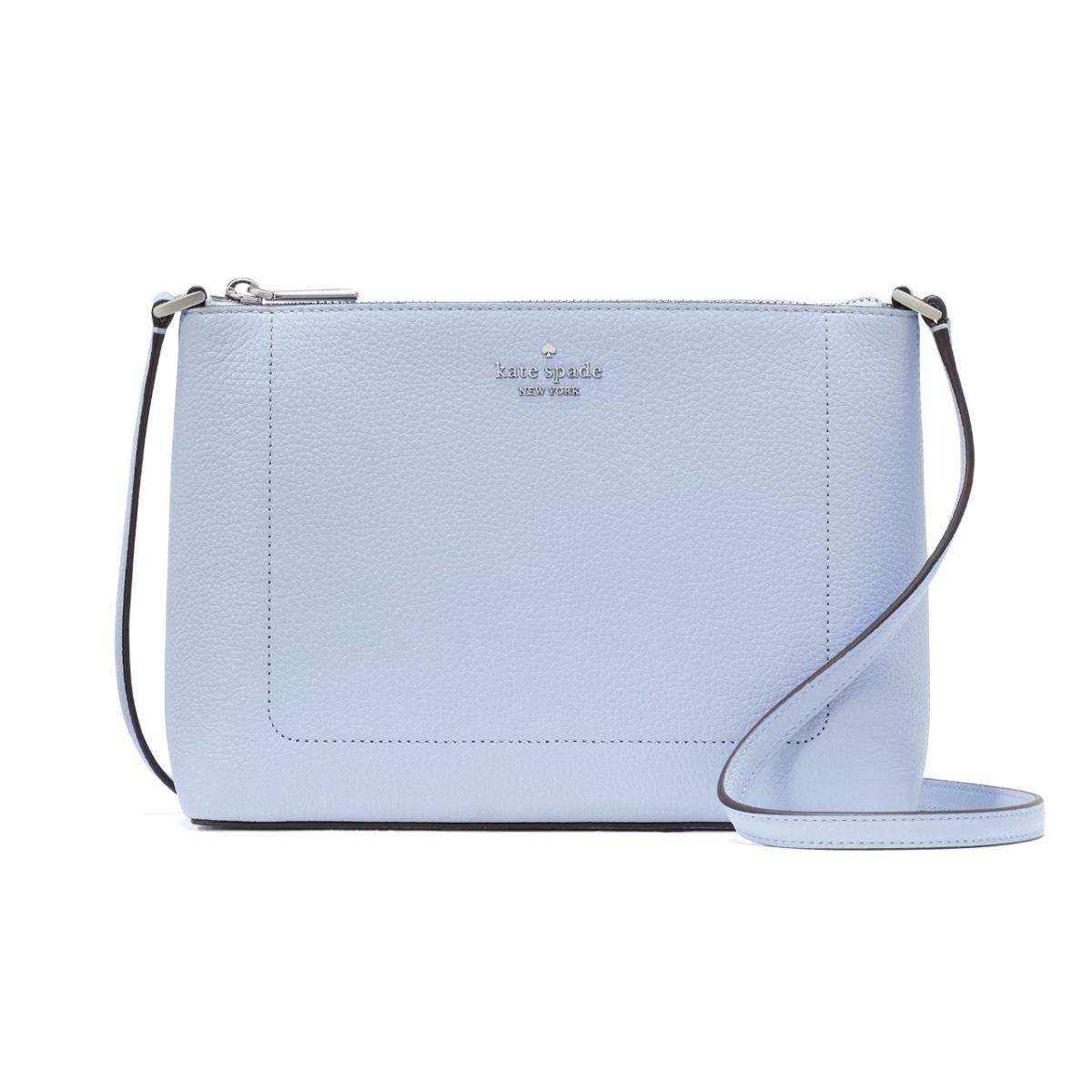 New Kate Spade Leila Crossbody Pebble Leather Serenity