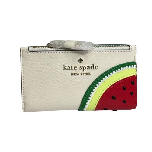 Kate Spade Watermelon Small Slim Bifold Wallet