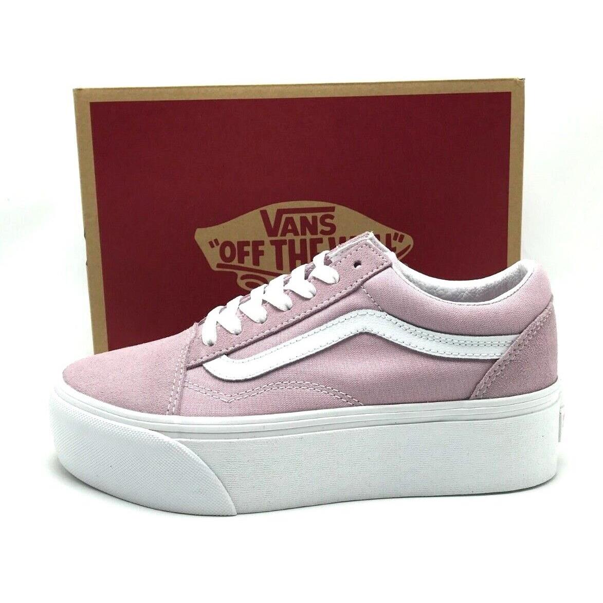 Unisex Vans Old Skool Stackform Shoes Pink VN0A7Q5MBLT Sz 5.5 - 7.5 - Pink