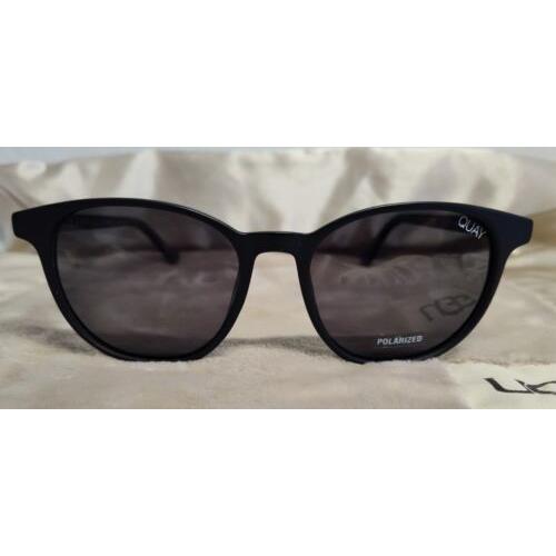 Quay Blueprint Polarized Roundish Sunglasses Black/smoke Lightweight