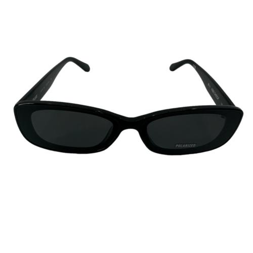 Quay Vibe Check Black Polarized Sunglasses