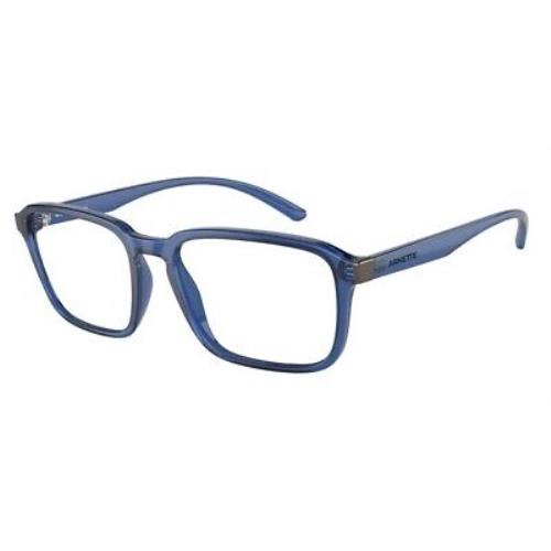 Arnette AN7213 2847 Marigny Transp Blue Cobalto Demo Lens 56 m Unisex Eyeglasses