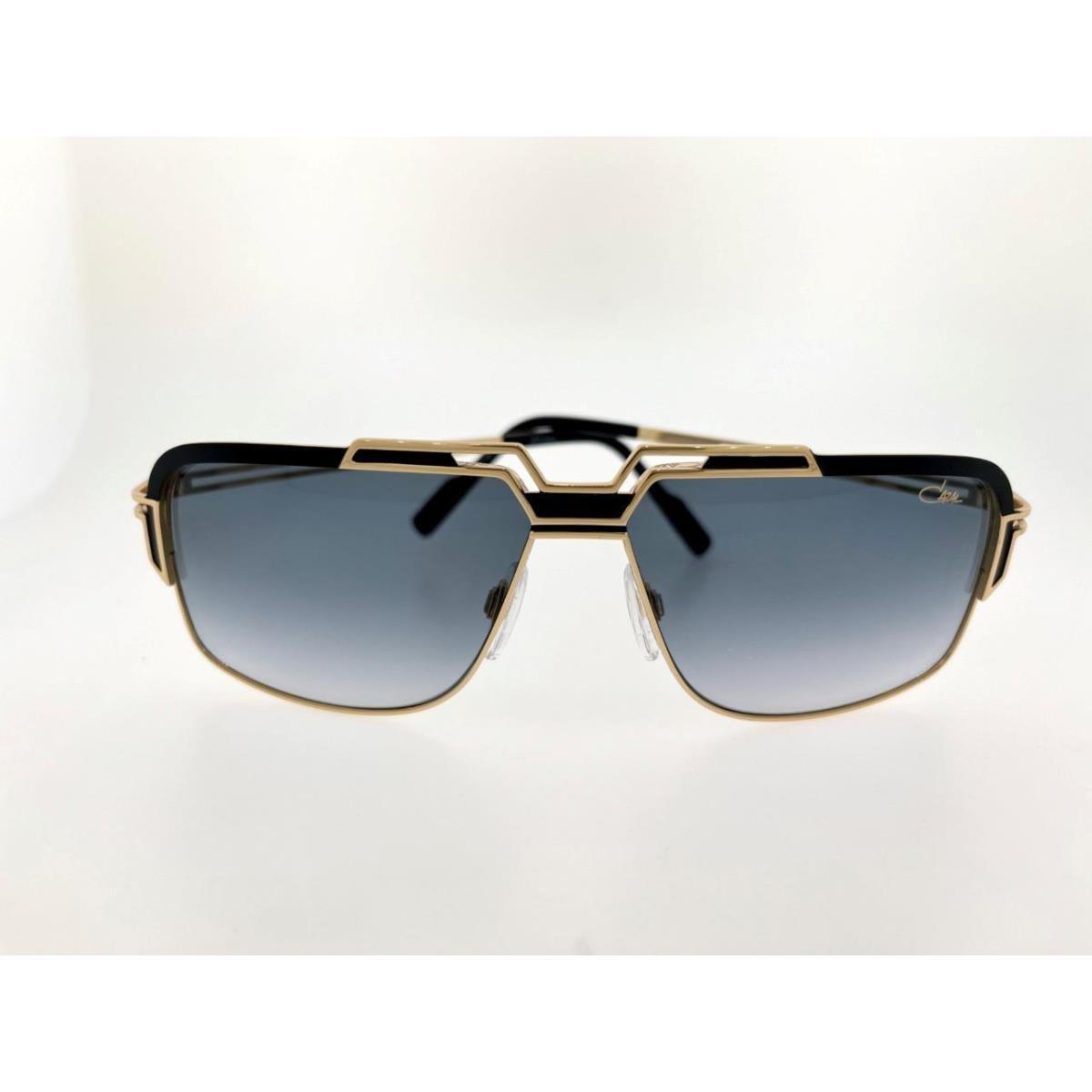 Cazal Sunglasses 9103 001 61MM Black Gold Frame with Grey Gradient Lenses