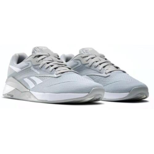 Reebok Mens Nano X4 Shoes Sz 10 Grey/white 100074184 - Pure Grey 3/White