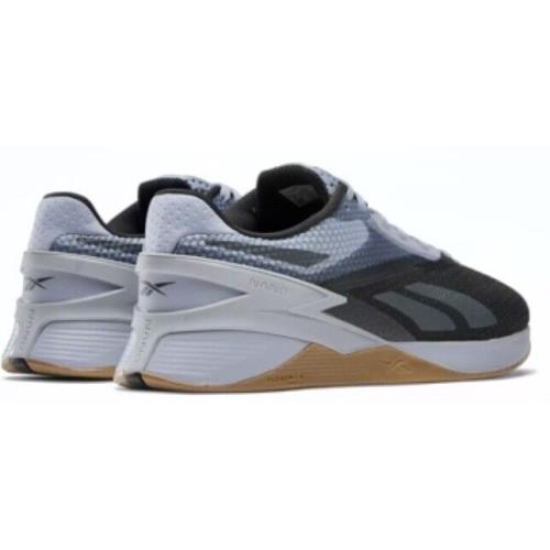 Reebok Men s Nano X3 Shoes Sz 8 Cold Grey 3/Core Black/white 100033782