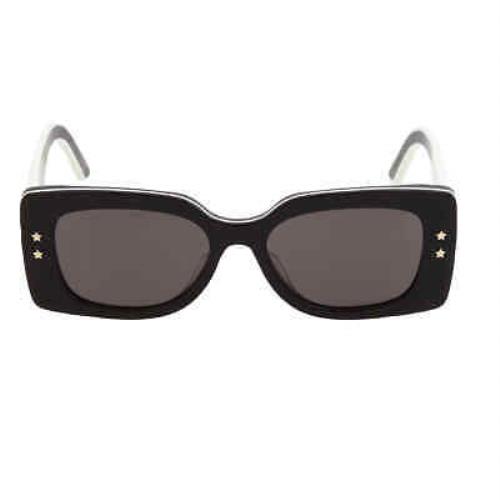 Dior Dark Grey Rectangular Ladies Sunglasses Diorpacific S1U 01A 53
