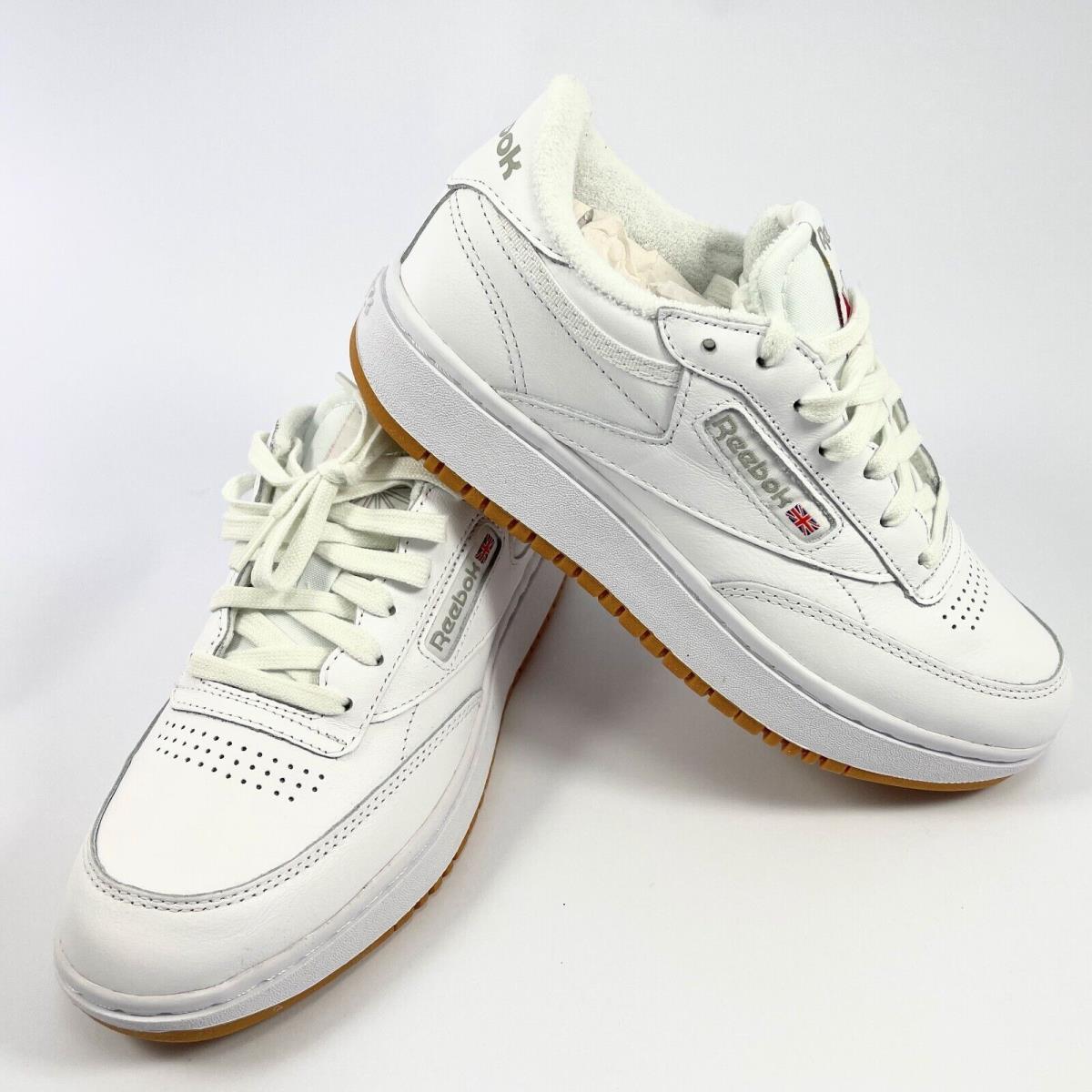 Reebok Women`s Club C White Leather Casual Shoes Sneakers Trainers Size 7.5