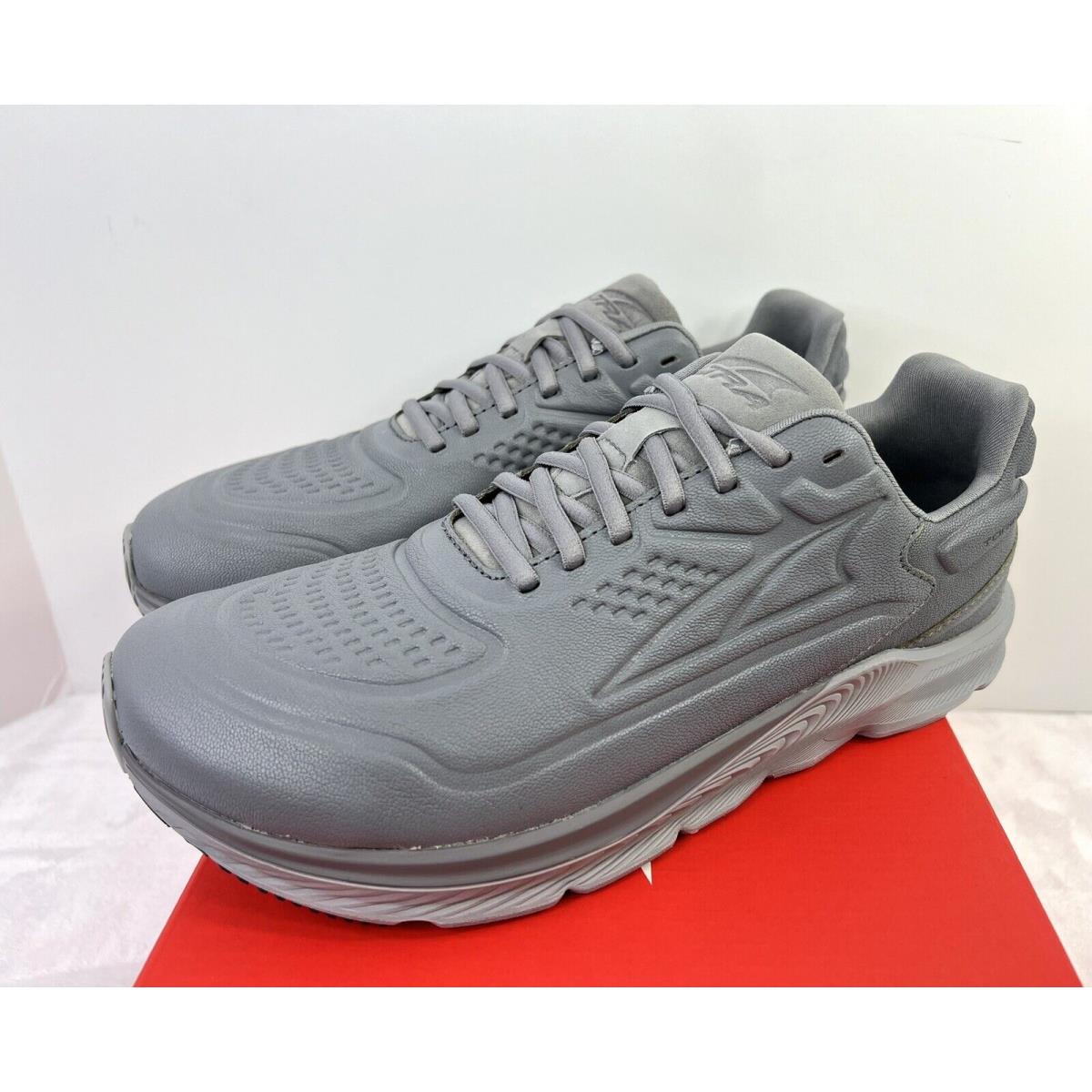 Altra Torin 5 Gray Leather Running Walking Shoes Men`s Size 9.5