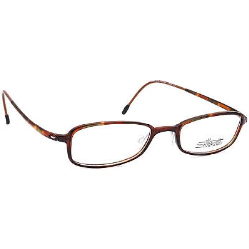 Silhouette Eyeglasses Spx 2834 10 6051 Brown/green Tortoise Austria 50 19 140 - Frame: Brown/Army Green Tortoise