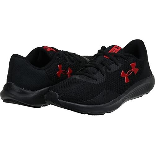 Under Armour UA Charged Pursuit 3 Black Running Shoes Men`s Size 9.5 Eeee - Black