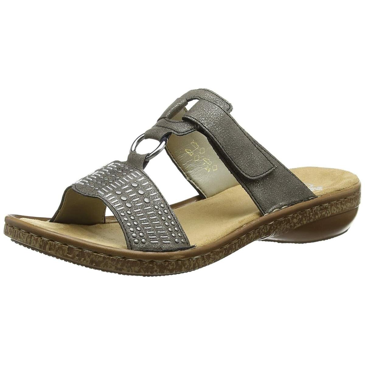 Rieker Women`s 62854-45 Open Toe Adjustable Casual Sandals Size EU 41