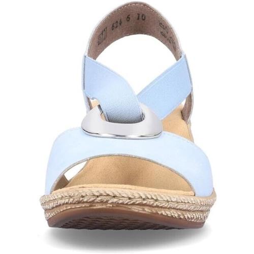 Rieker Women`s 624H6-10 Adjustable Wedge Ankle Strap Sandals Size EU 39