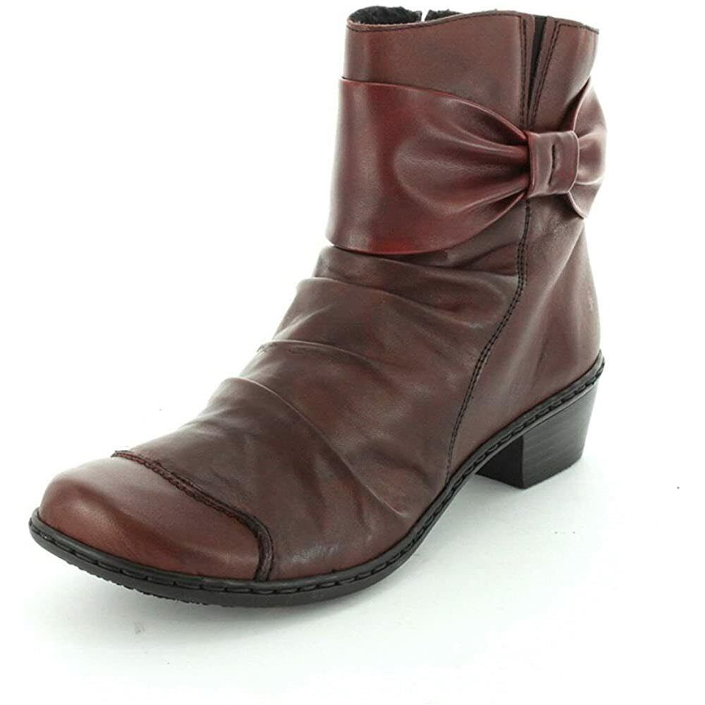 Rieker Women`s Brown Fashion Boot 72873-35 Size Eur 42/ US 10 159.95