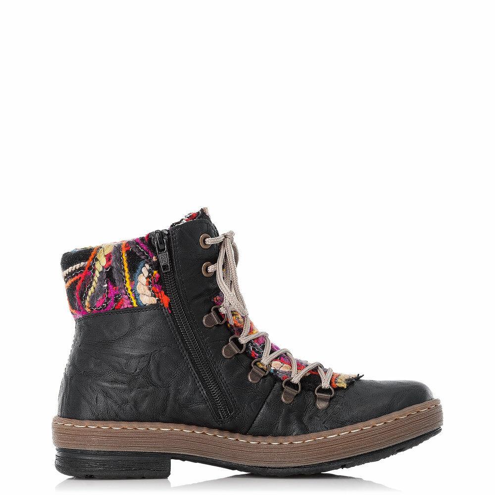 Rieker Women`s Z6743-00 Felicitas 43 Boot Black Combination Size 37 EU