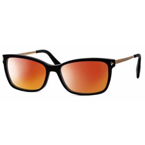 Police VPLA87 Cat Eye Designer Polarized Sunglasses in Black Gold 53mm 4 Options