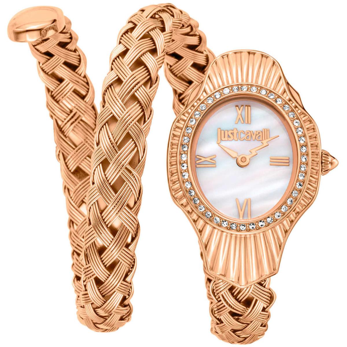 Just Cavalli Women`s Twined White Dial Watch - JC1L305M0045