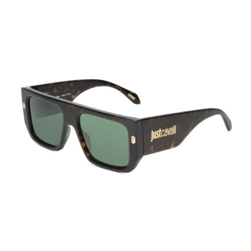 Just Cavalli SJC022-0722 Unisex Sunglasses Brown Tortoise Havana Gold/green 56mm