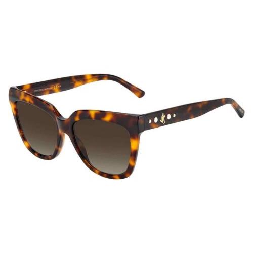 Jimmy Choo JCJULIEKAS-0086HA-55 Sunglasses Size 55mm 145mm 17 Brown Sunglasses - Frame: Brown, Lens: Brown