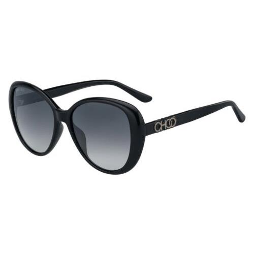 Jimmy Choo JCAMIRAGS-08079O-57 Sunglasses Size 57mm 140mm 17 Black Sunglasses