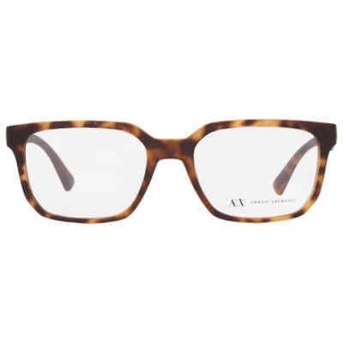 Armani Exchange Demo Rectangular Men`s Eyeglasses AX3086 8029 54 AX3086 8029 54