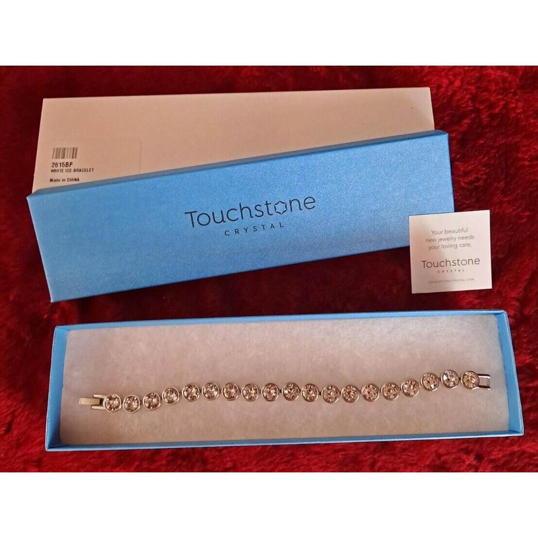 Touchstone Crystal White Ice Bracelet Swarovski Stones