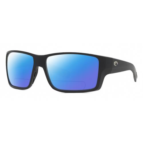 Costa Del Mar Reefton Pro Mens Polarized Bifocal Sunglasses in Black 63mm 41 Opt - Frame: Multicolor, Lens: Blue Mirror