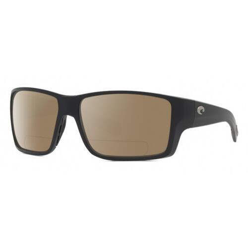Costa Del Mar Reefton Pro Mens Polarized Bifocal Sunglasses in Black 63mm 41 Opt Brown