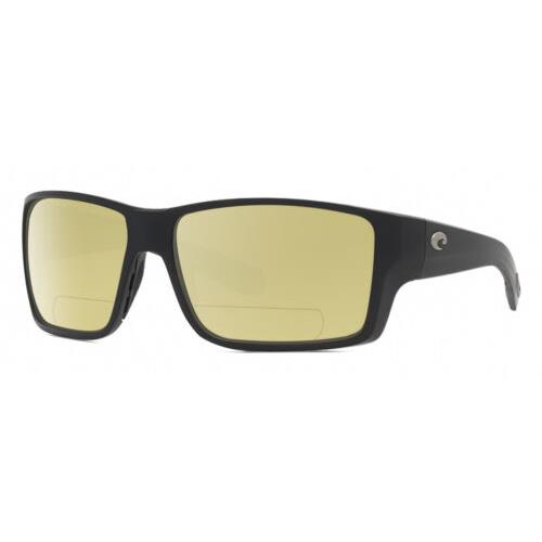 Costa Del Mar Reefton Pro Mens Polarized Bifocal Sunglasses in Black 63mm 41 Opt Yellow