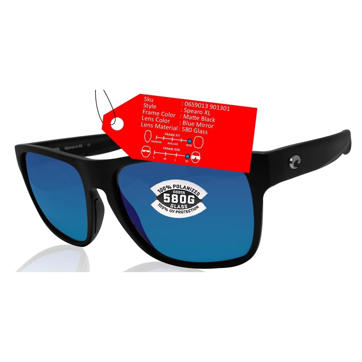 Costa Del Mar Sunglasses Spearo XL 580 Glass Polarized Lens