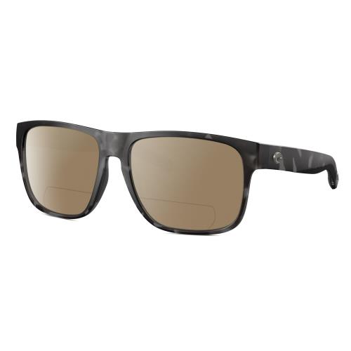 Costa Del Mar Spearo XL Mens Polarized Bifocal Sunglasses Shark Grey 59mm 41 Opt Brown