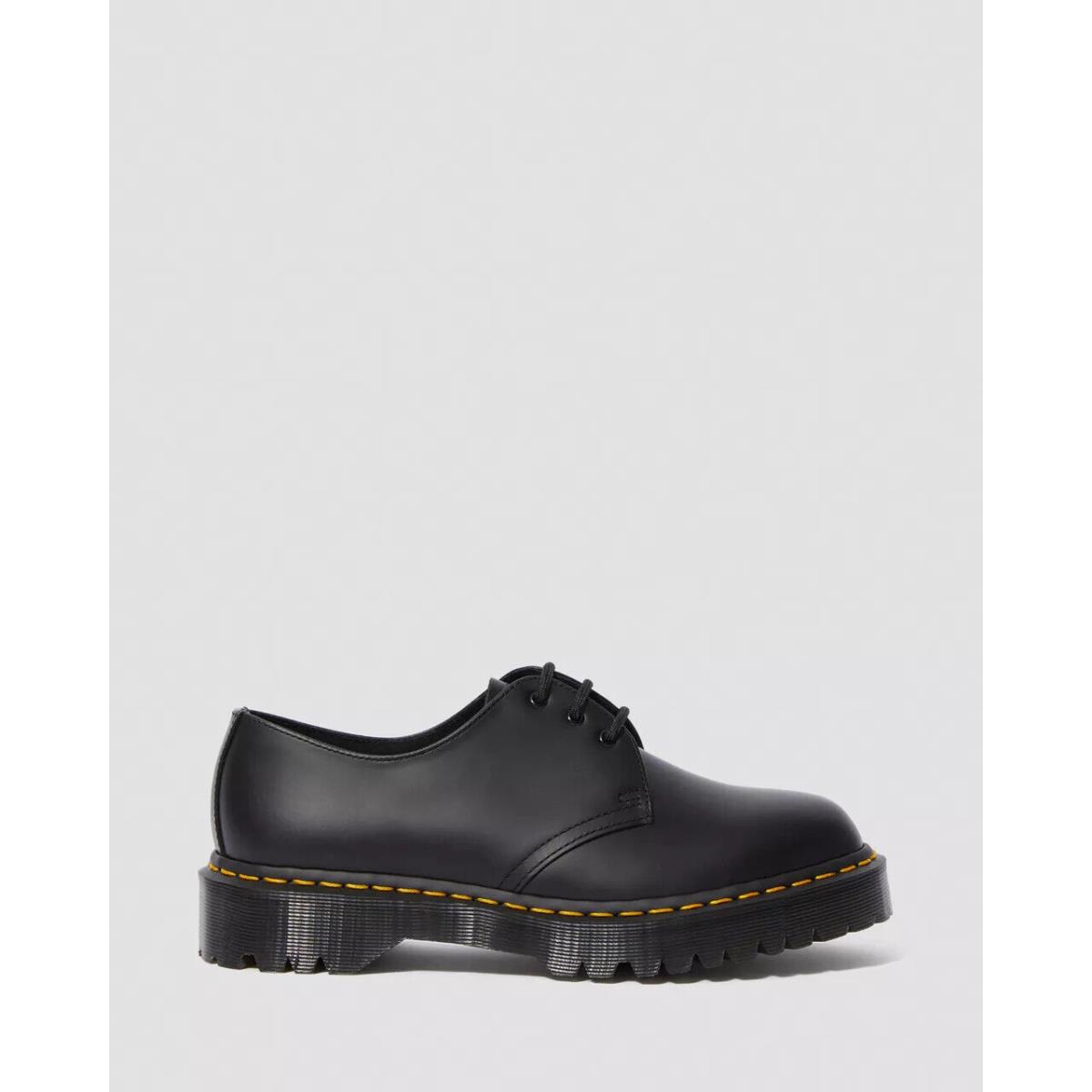 Dr Martens 1461 Bex Smooth Black Leather Oxford Shoes For Women