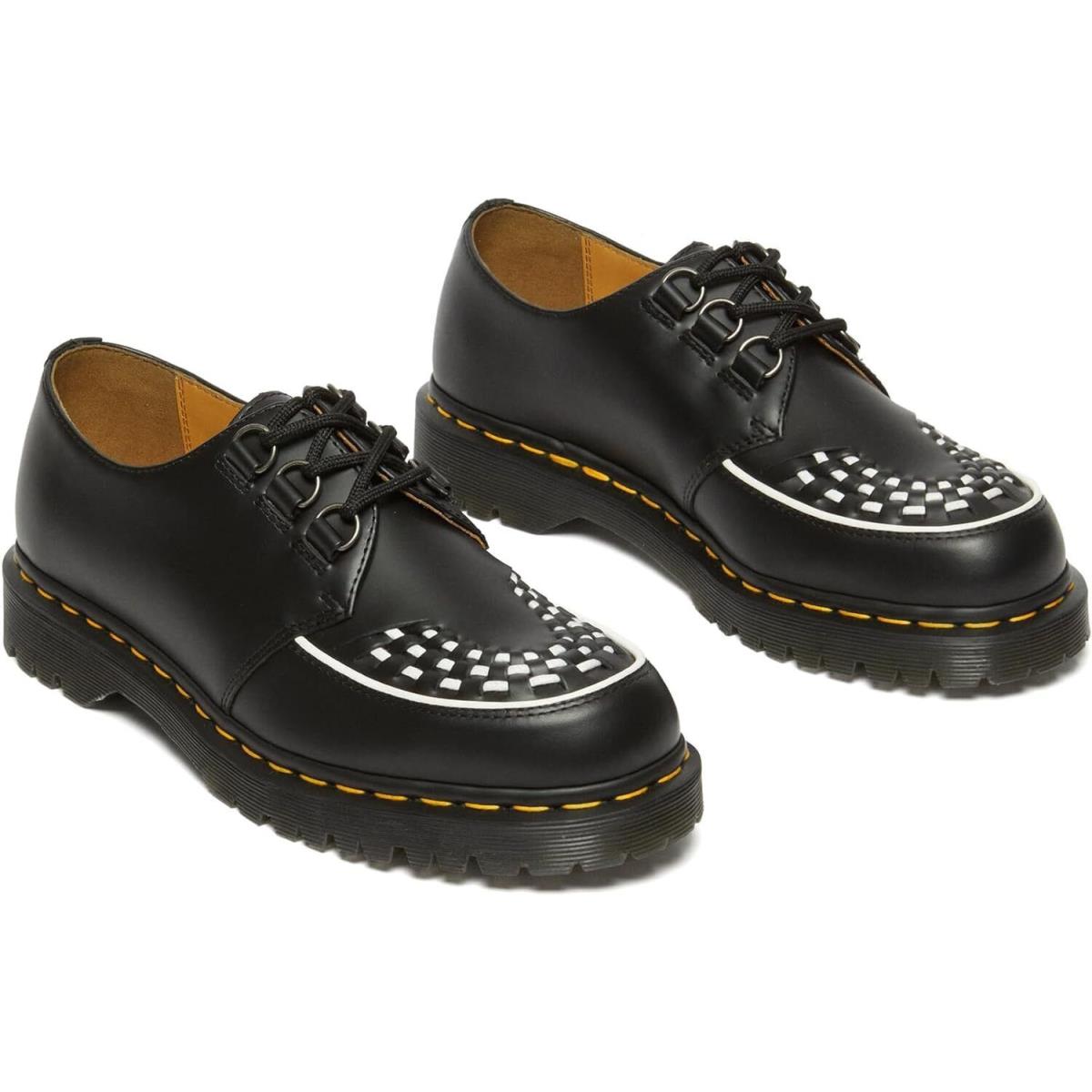 Unisex Shoes Dr. Martens Ramsey Platform Leather Creeper Oxfords 31499001 Black