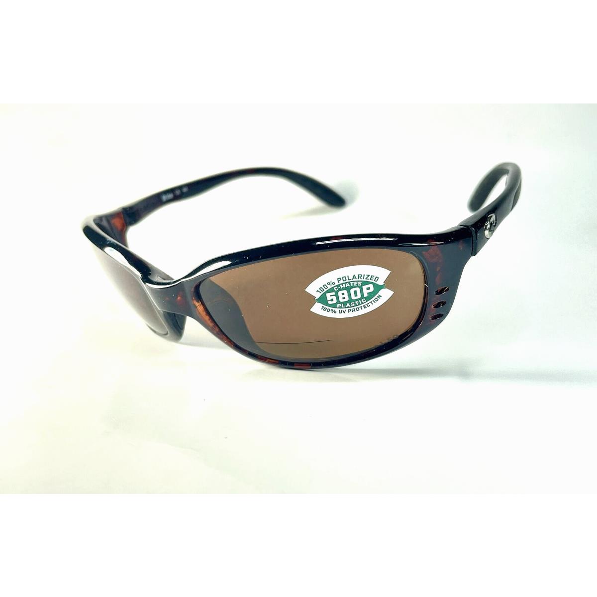 Costa Del Mar Brine Tortoise Readers C-mate +1.50 Copper 580P Plastic Lens