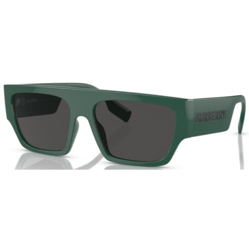 Burberry Micah BE4397U 407187 Sunglasses Men`s Green/dark Grey Square Shape 58mm