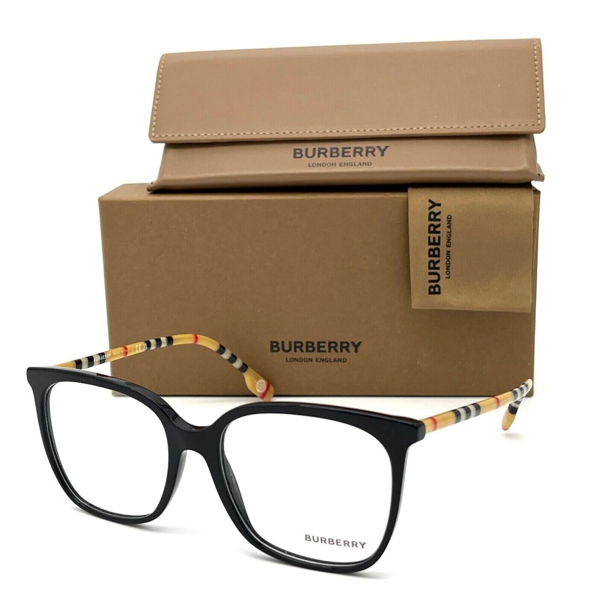 Burberry BE2367 3853 Louise Shiny Black 54/17/140mm Eyeglasses
