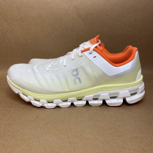Men s On Running Cloudflow 4 White Hay Yellow 3MD30101018 Size 11.5
