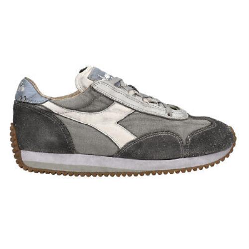 Diadora Equip H Dirty Stone Wash Evo Lace Up Mens Grey Sneakers Casual Shoes 17