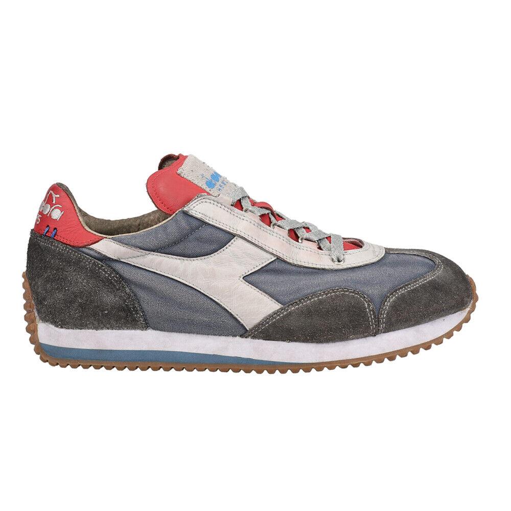 Diadora Equip H Dirty Stone Wash Evo Lace Up Mens Grey Sneakers Casual Shoes 17