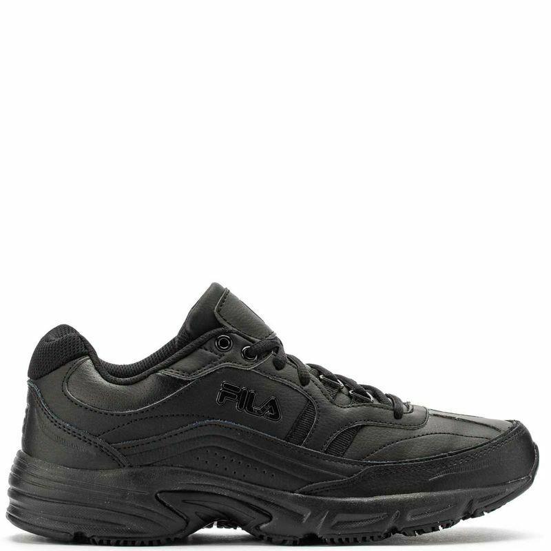 Men`s Fila Leather Memory Work Slip Resistant Shoes