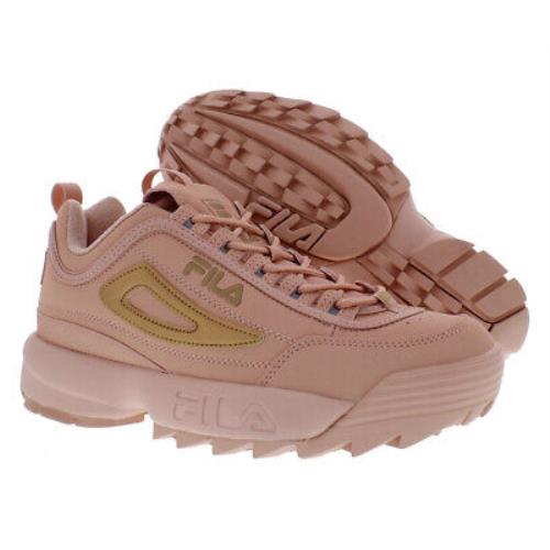 Fila Disruptor II Rose Womens Shoes Size 9 Color: Spanish Vanilla/spanish - Spanish Vanilla/Spanish Vanilla/Dust Pink, Main: Pink