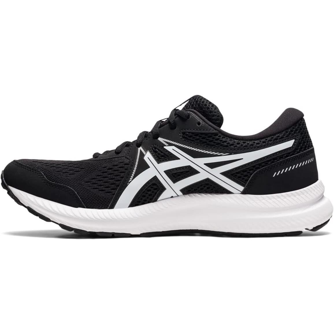 Asics Mens Gel-contend 7 Trail Running Athletic Shoe Casual Sneakers Black/white
