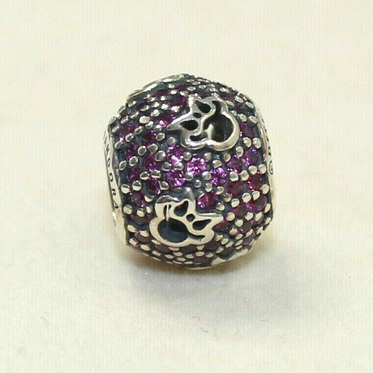 Pandora Charm Disney Minnies Silhouette 791584CZR W Suede Pouch