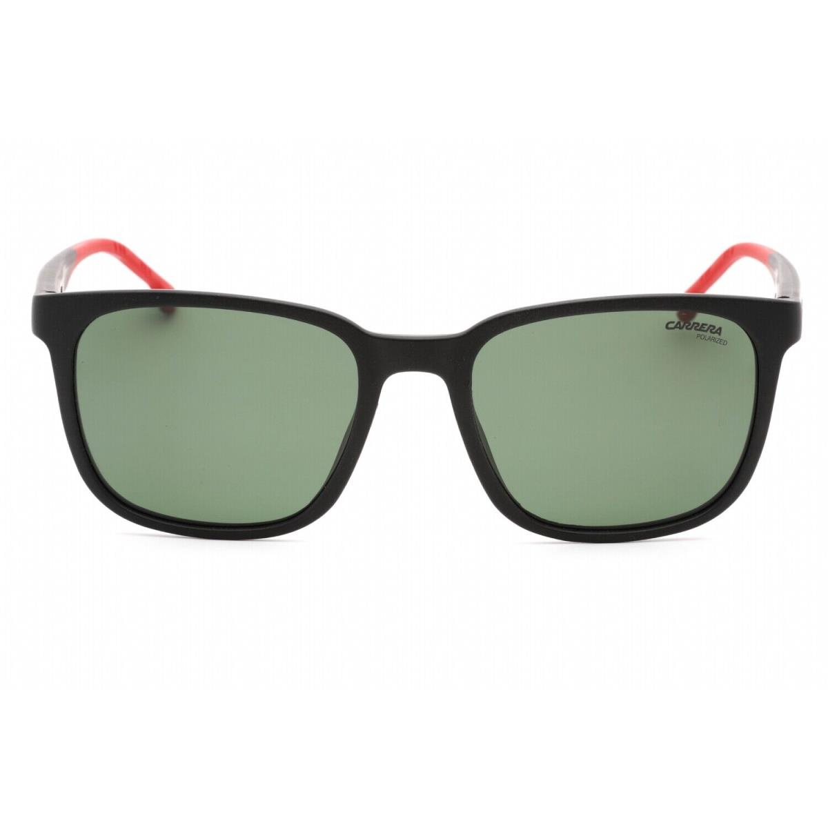 Carrera C8046/S 0003 UC Sunglasses Matte Black Frame Green Lenses 54mm