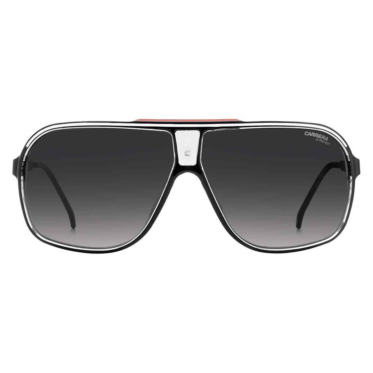 Carrera Grand Prix 3 Sunglasses Black Red Gray Shaded 64mm