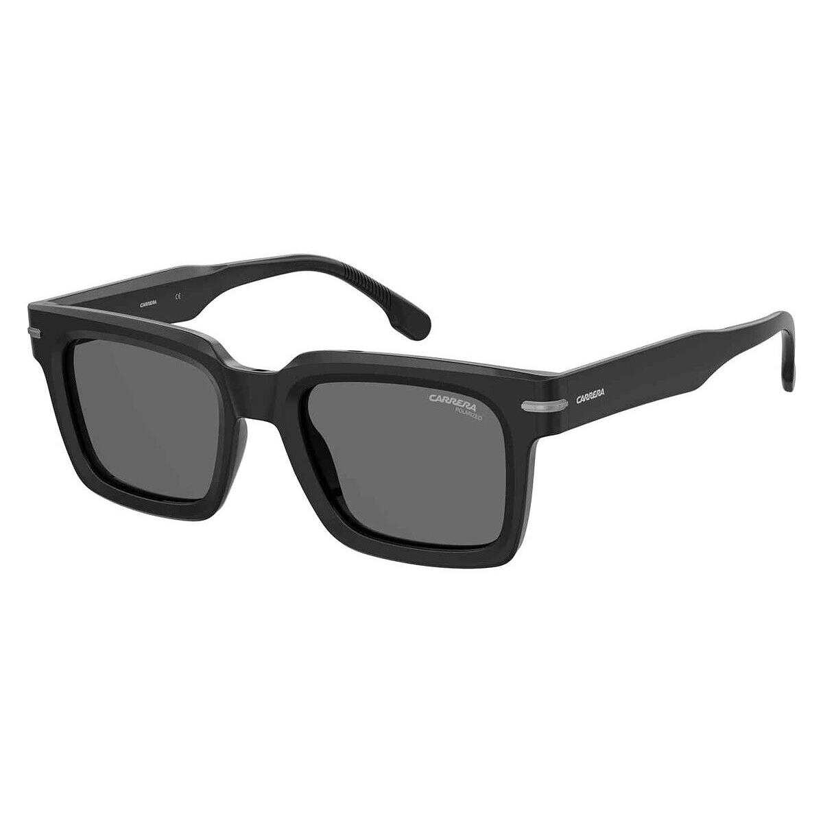 Carrera Car Sunglasses Men Black / Gray Polarized 52mm