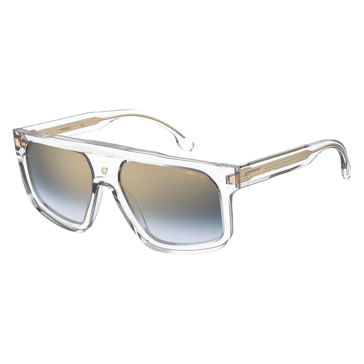 Carrera Car Sunglasses Unisex Crystal / Blue SF Gold SP 59mm