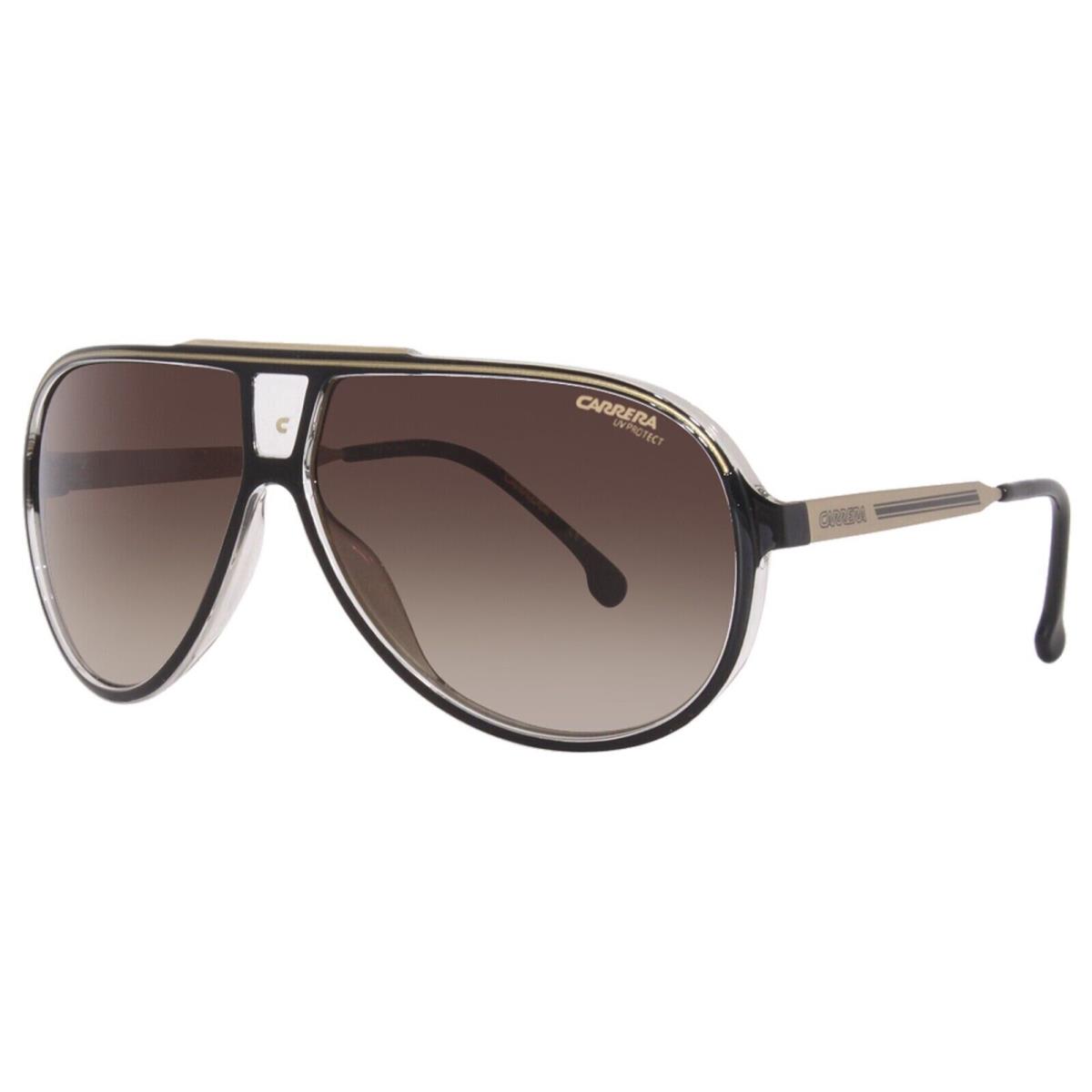 Carrera 1050/S 2M2 Black Brown Gradient Pilot Unisex Sunglasses 63mm Big