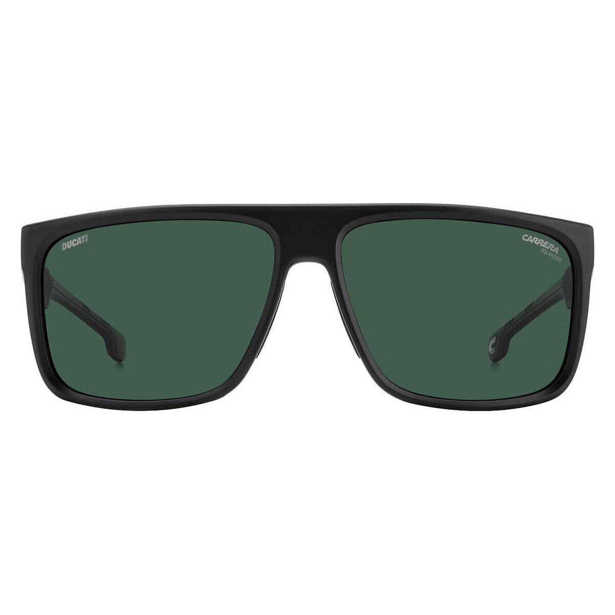 Carrera Carduc 011/S Sunglasses Men Matte Black 61mm - Frame: Matte Black, Lens: Green Polarized